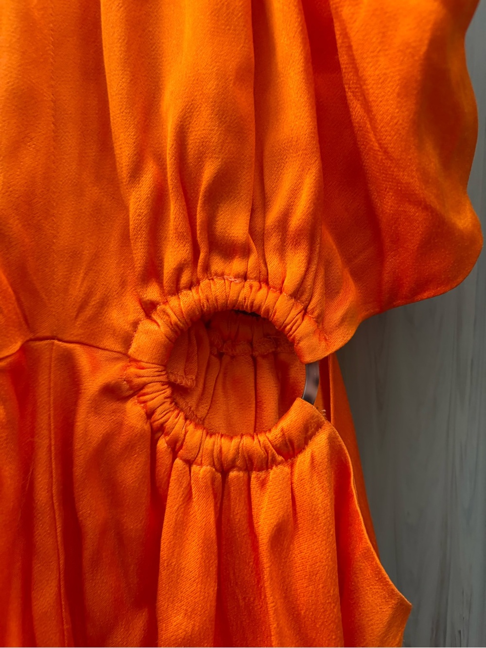 ELLIATT Visitant Maxi Dress in Papaya Bright Orange Sundress Sun Gown small - Picture 4 of 10